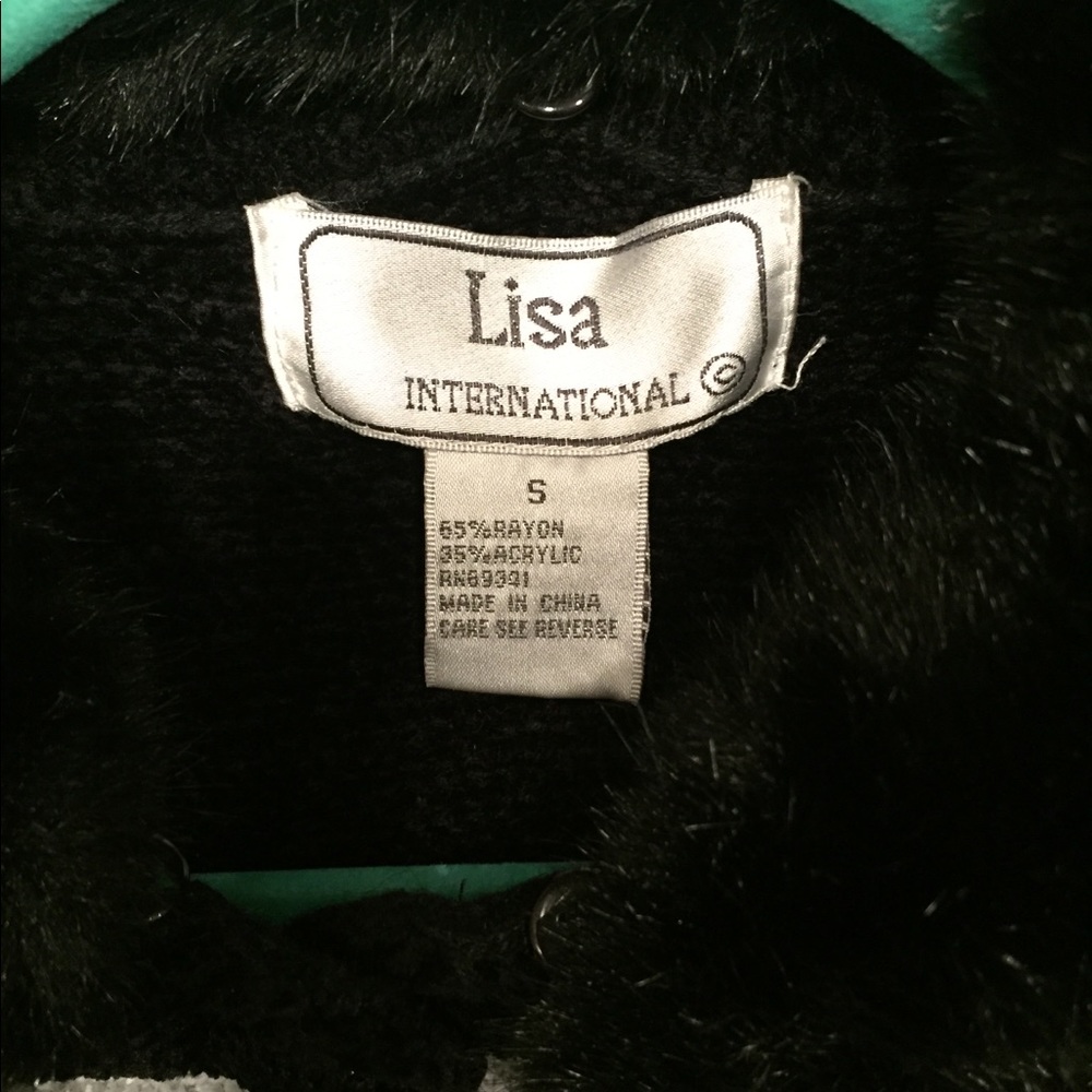 Lisa International NWT Black/White Sweater - S - Picture 3 of 5